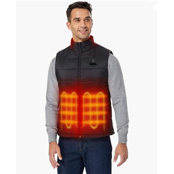 NWT Men's Medium Lightweight Heated Hooded Vest with Battery / Sailwind - Picture 1 of 10